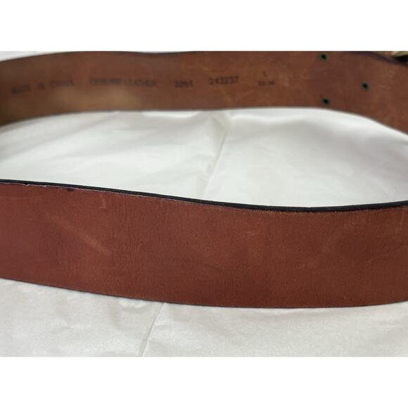 Land’s End Womens Size Large 33" - 36" Genuine Leather Boho Hippie Belt - Picture 9 of 16